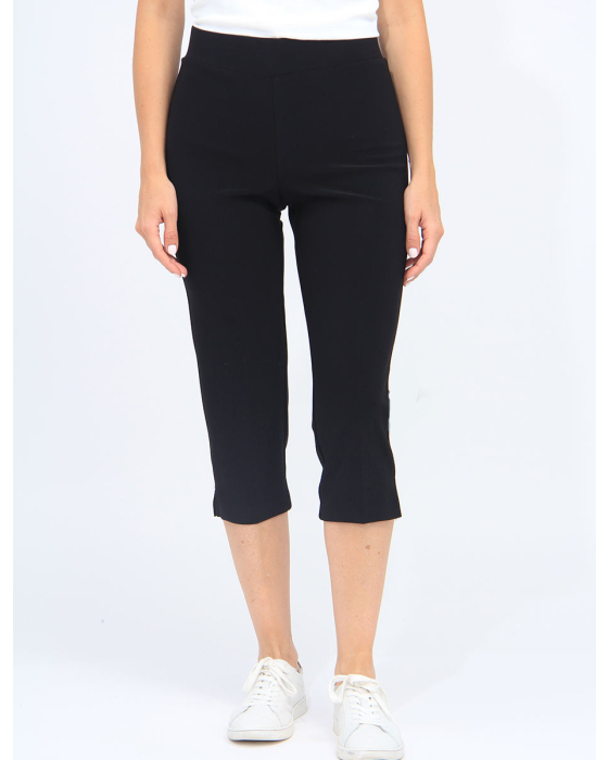 Capris Extensible Avec Fente Latérale Et Bande Large De Taille Par Amani Couture