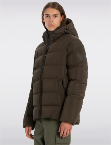 Manteau VÃ©gan MatelassÃ© Avec Capuche Amovible par Point Zero