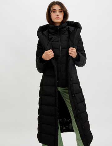 Manteau Long Vegan En Duvet Ecologique Et bavoir Intérieur Par Point Zero