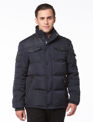 Parka pour homme en denim et en polyester par Oxygen